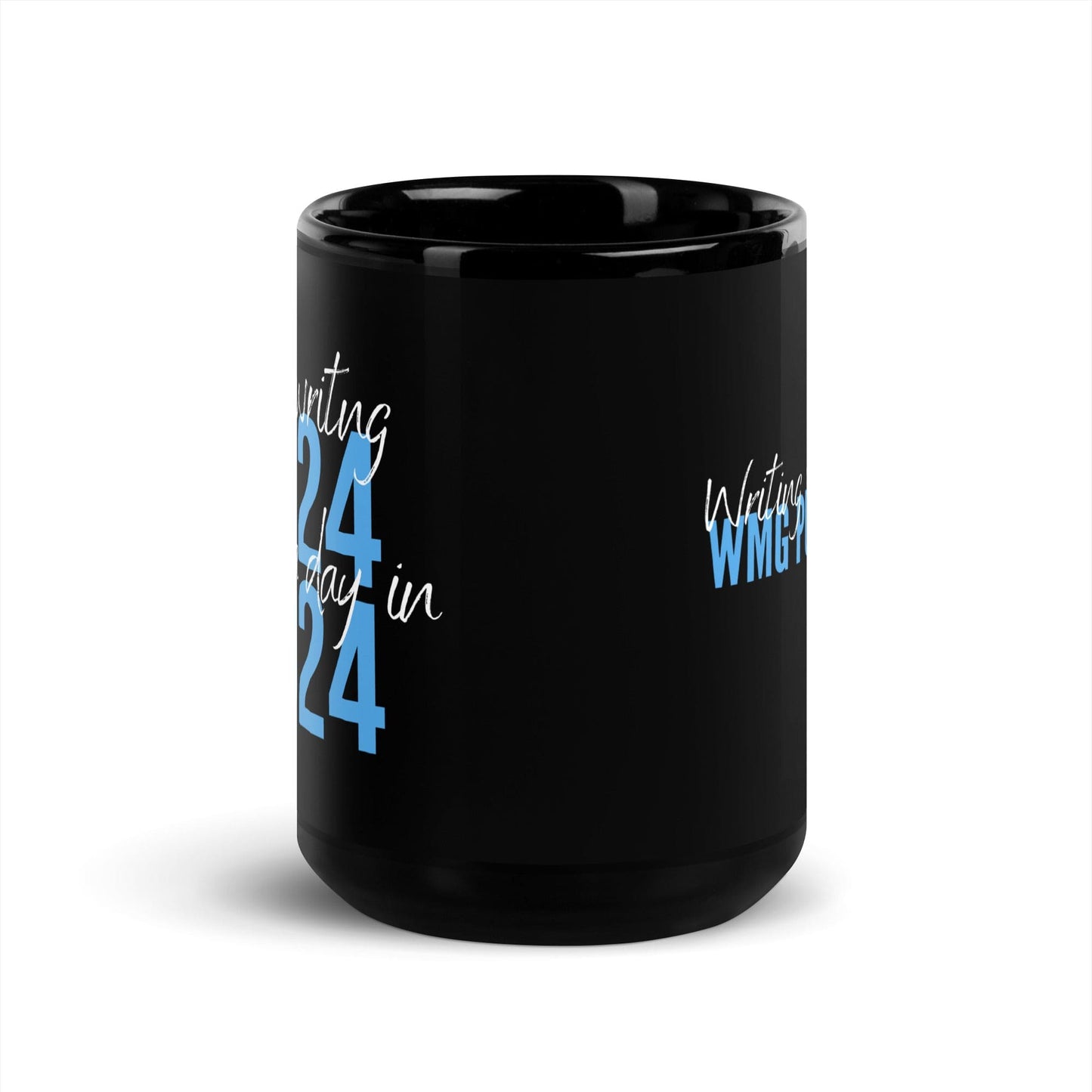 2024 WORDS IN 2024 Black Glossy Mug | WMG Writer Store