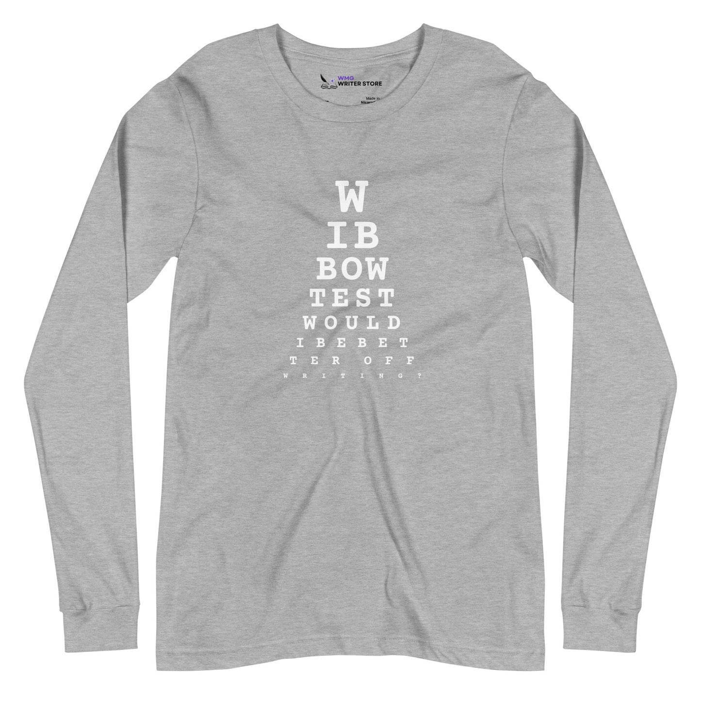 WIBBOW TEST Unisex Long Sleeve Tee | WMG Writer Store