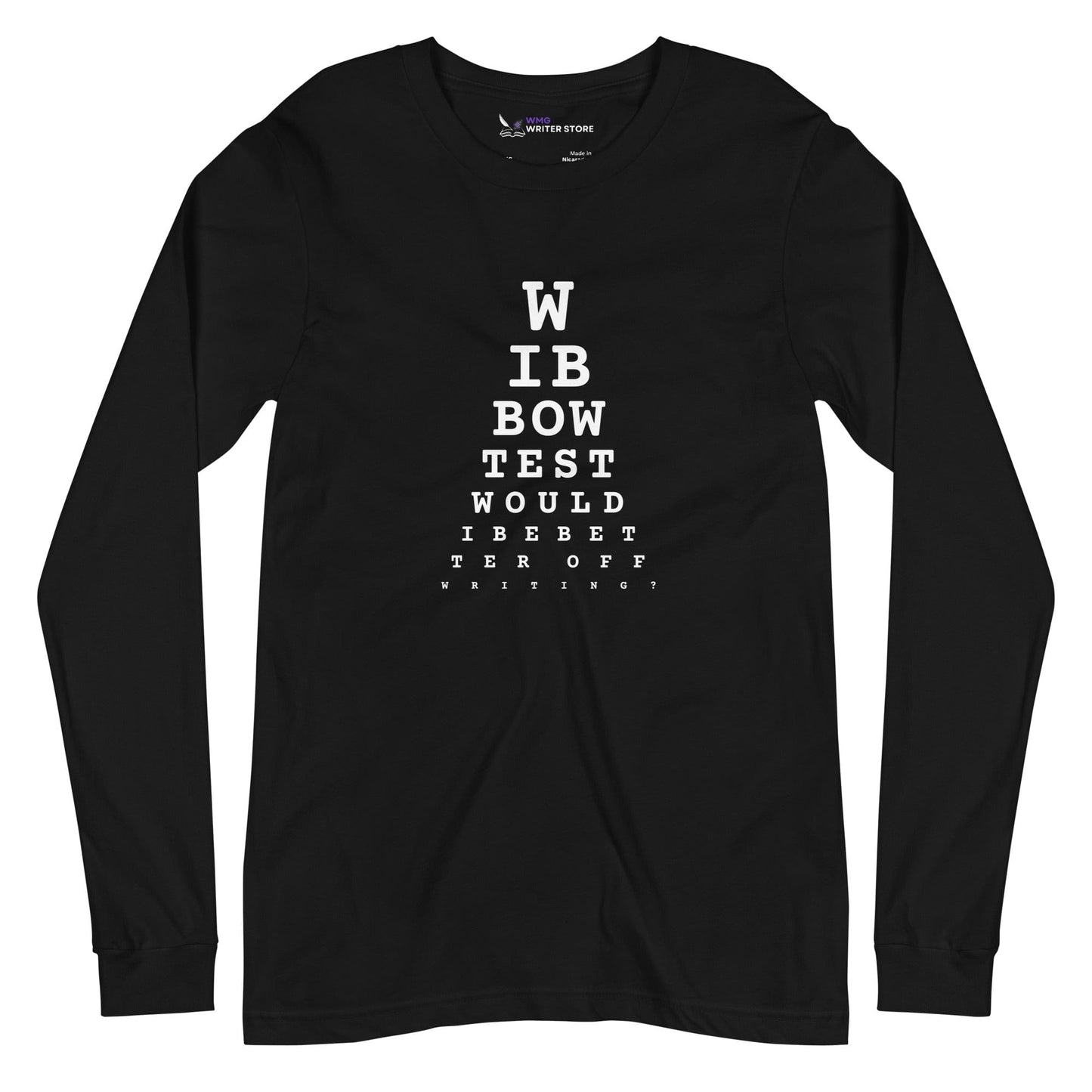 WIBBOW TEST Unisex Long Sleeve Tee | WMG Writer Store