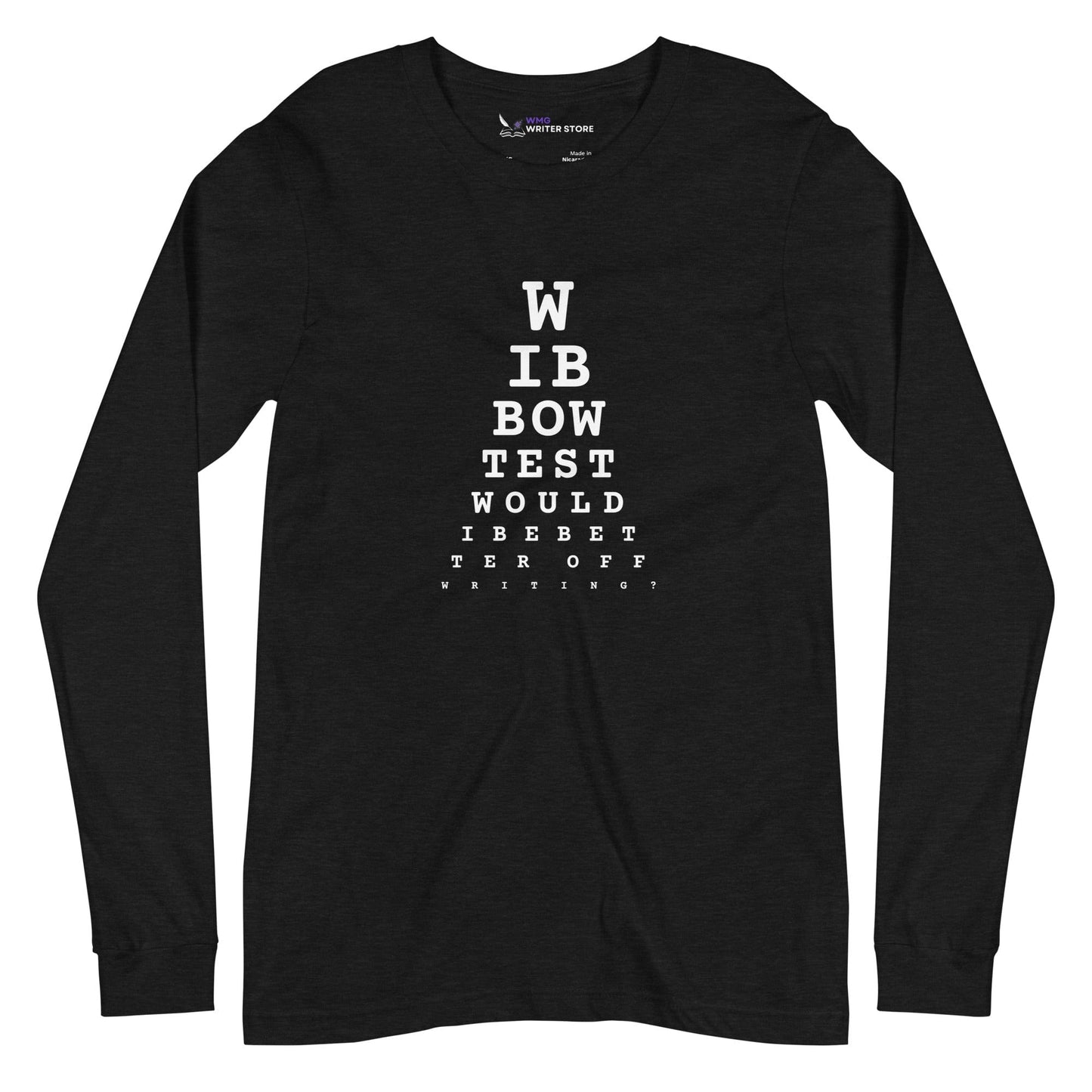 WIBBOW TEST Unisex Long Sleeve Tee | WMG Writer Store