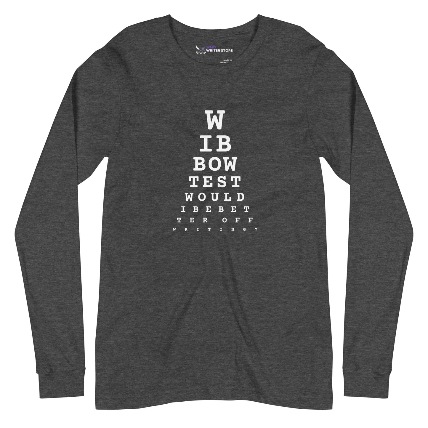 WIBBOW TEST Unisex Long Sleeve Tee | WMG Writer Store
