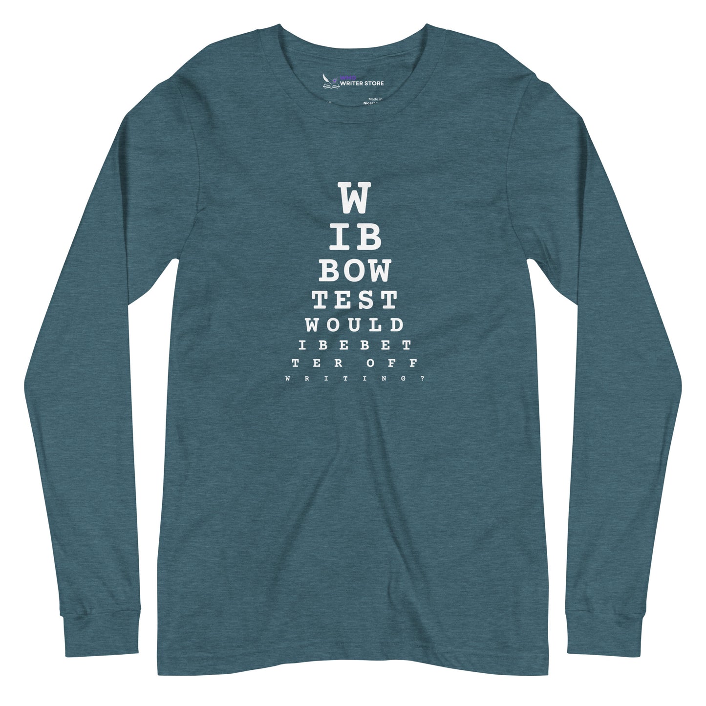 WIBBOW TEST Unisex Long Sleeve Tee | WMG Writer Store