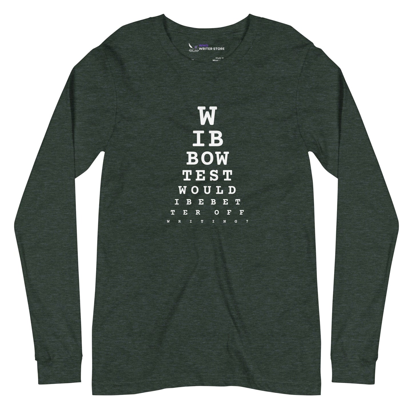 WIBBOW TEST Unisex Long Sleeve Tee | WMG Writer Store