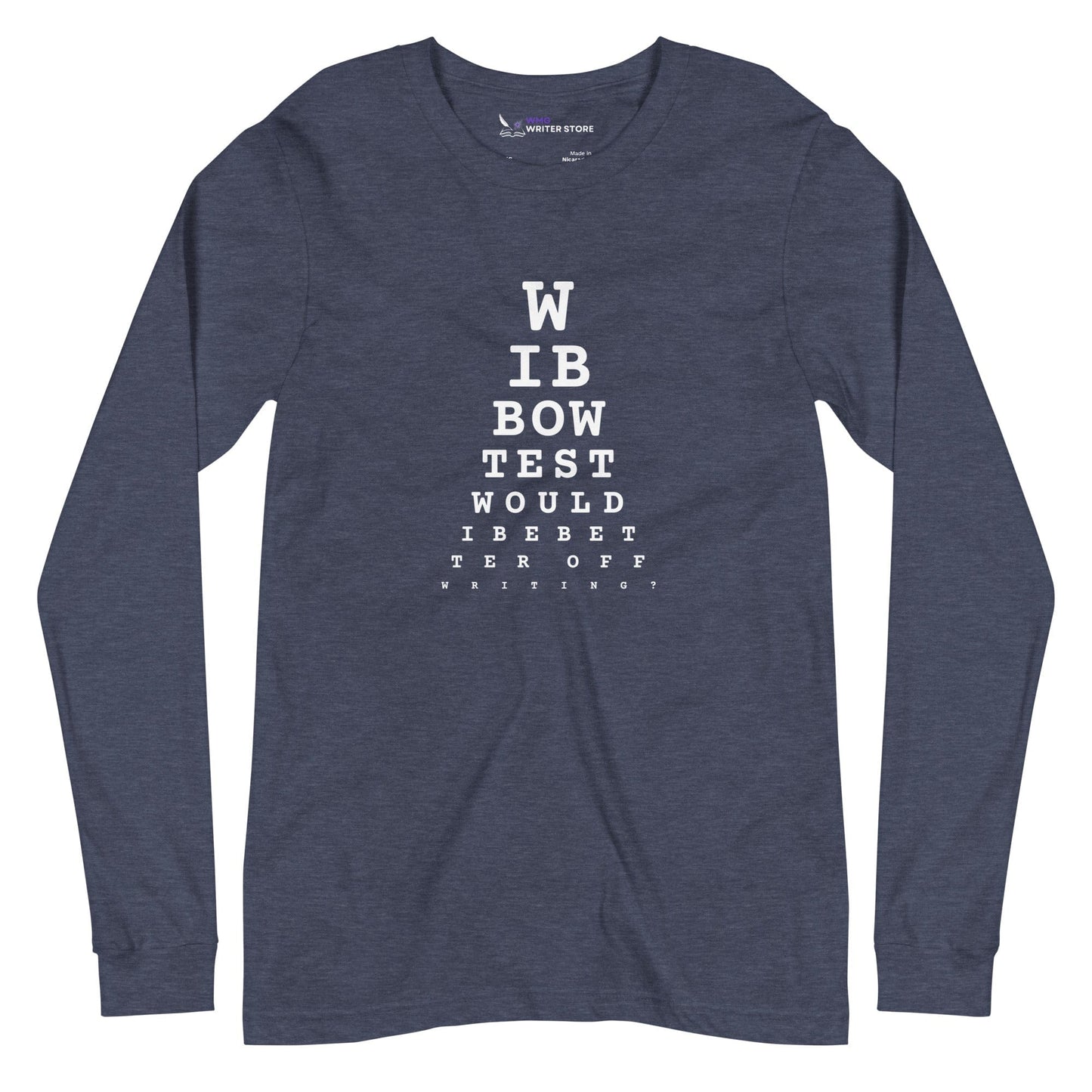 WIBBOW TEST Unisex Long Sleeve Tee | WMG Writer Store