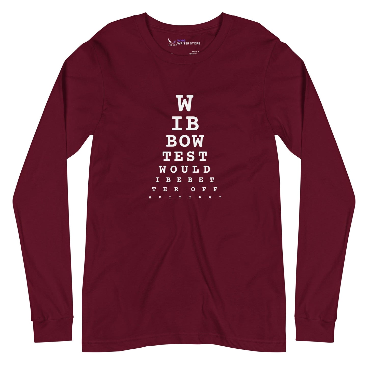 WIBBOW TEST Unisex Long Sleeve Tee | WMG Writer Store