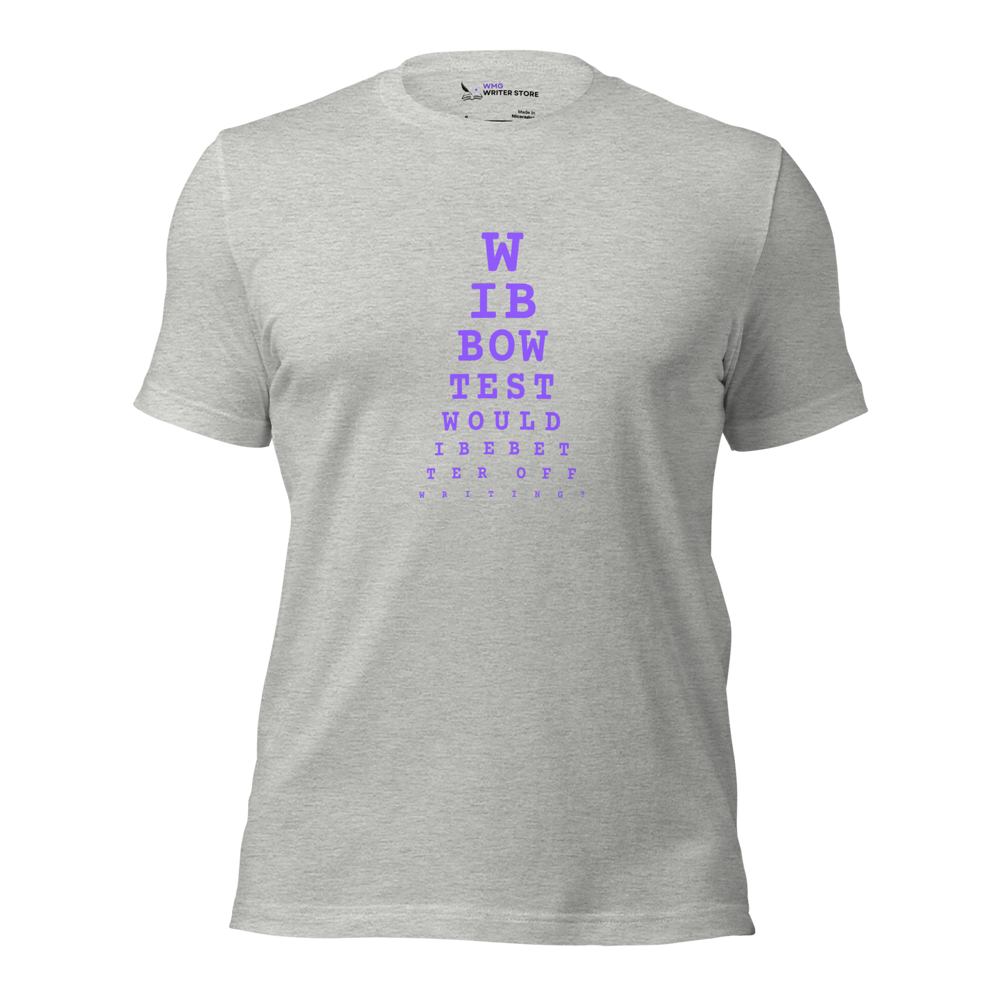 WIBBOW TEST Unisex T-Shirt (Purple) | The Writer Store