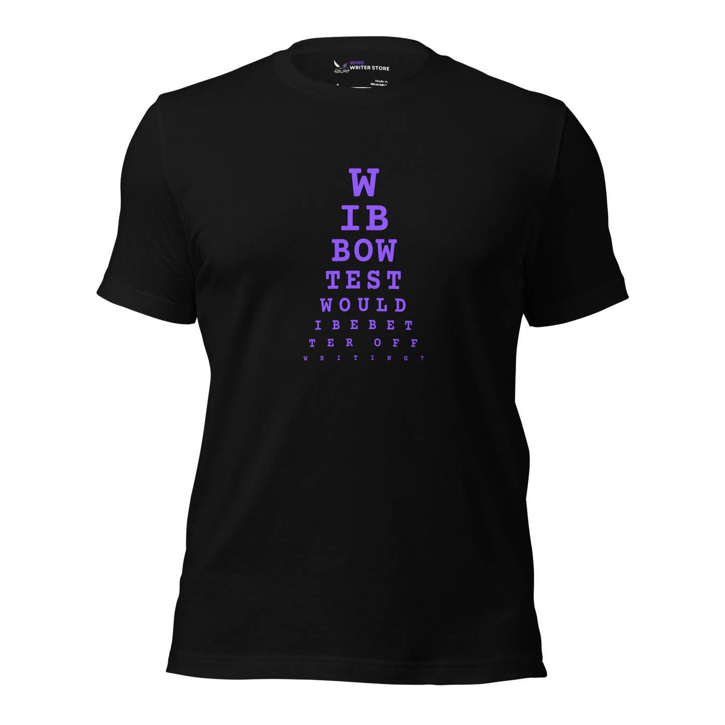 WIBBOW TEST Unisex T-Shirt (Purple) | The Writer Store