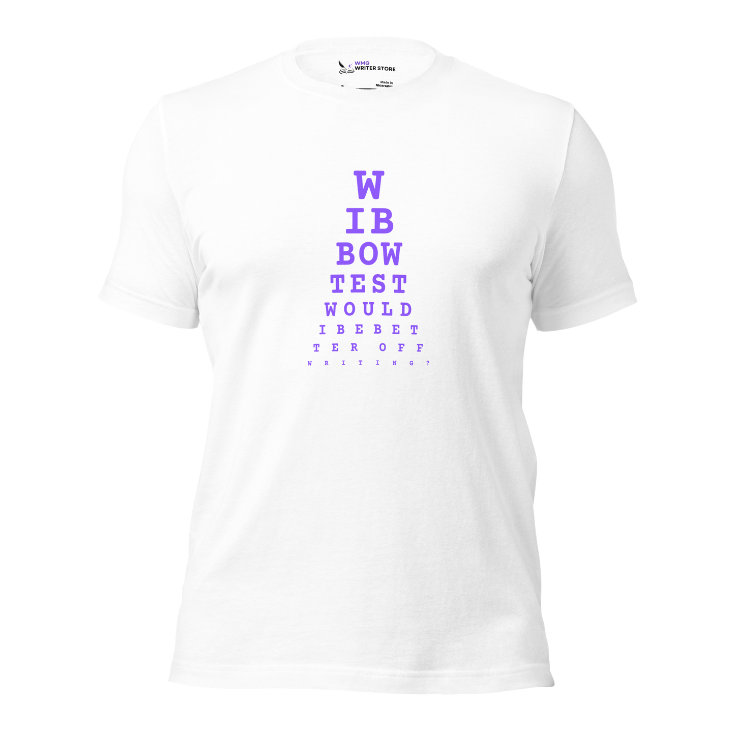 WIBBOW TEST Unisex T-Shirt (Purple) | The Writer Store